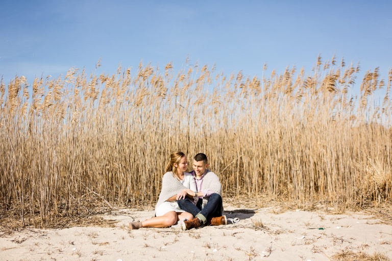 Kaleidoscope Imagery captures engaged couple at Corsons Inlet, NJ