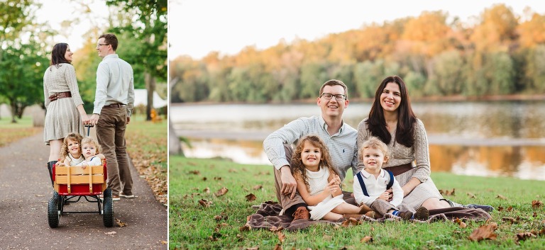 Family portrait at Washington Crossing photography session